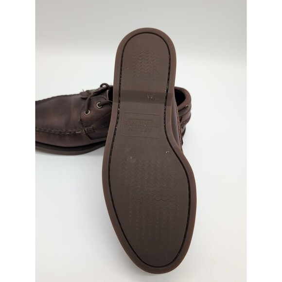 Allen Edmonds Port Washington Force 10 Brown Leather Laces Boat Shoes Mens 8.5D - Picture 9 of 10